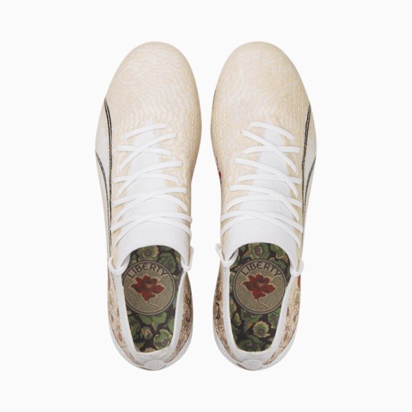 PUMA x LIBERTY Ultra FG/AG Football Boots Women, Puma White-Puma Black-Sun Kiss, large-ZAF