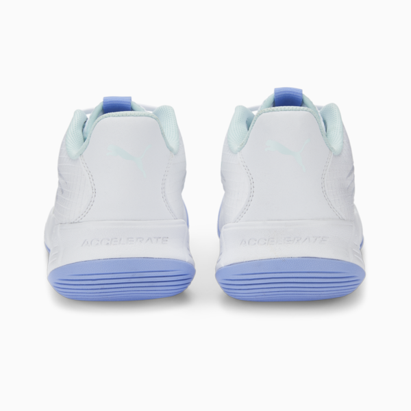 Accelerate Pro II Indoor Sports Shoes Women, Puma White-Nitro Blue-Elektro Purple-Arctic Ice, large-ZAF