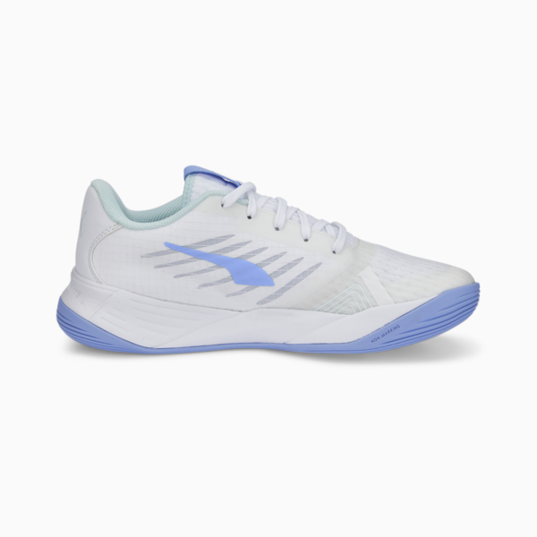 Accelerate Pro II Indoor Sports Shoes Women, Puma White-Nitro Blue-Elektro Purple-Arctic Ice, large-ZAF