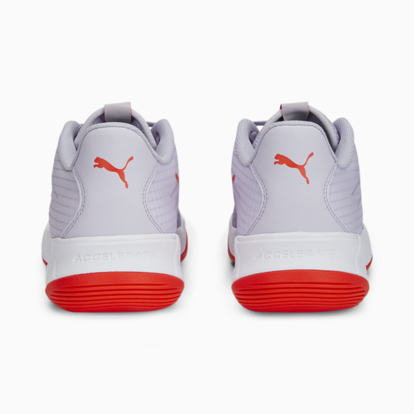 Accelerate Pro II Indoor Sports Shoes Women, Spring Lavender-Red Blast-PUMA White, large-ZAF