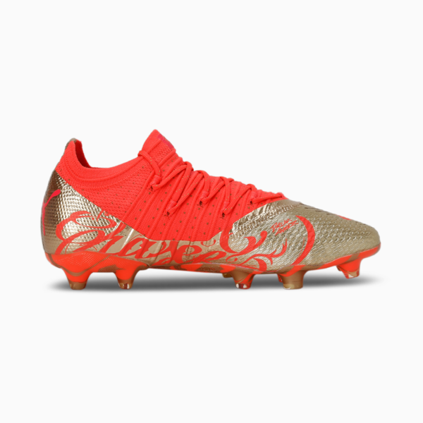 Tacos de fútbol para hombre FUTURE 1.4 Neymar Jr. FG/AG, Fiery Coral-Gold, large-MEX