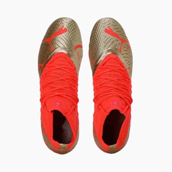 Tacos de fútbol para hombre FUTURE 1.4 Neymar Jr. FG/AG, Fiery Coral-Gold, large-MEX