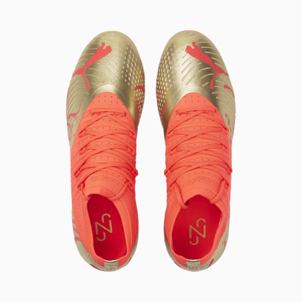 Neymar Jr FUTURE 2.4 FG/AG Football Boots Men, Fiery Coral-Gold, large-ZAF