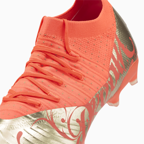 Tacos de fútbol para hombre Neymar Jr FUTURE 3.4 FG/AG, Fiery Coral-Gold, large-MEX