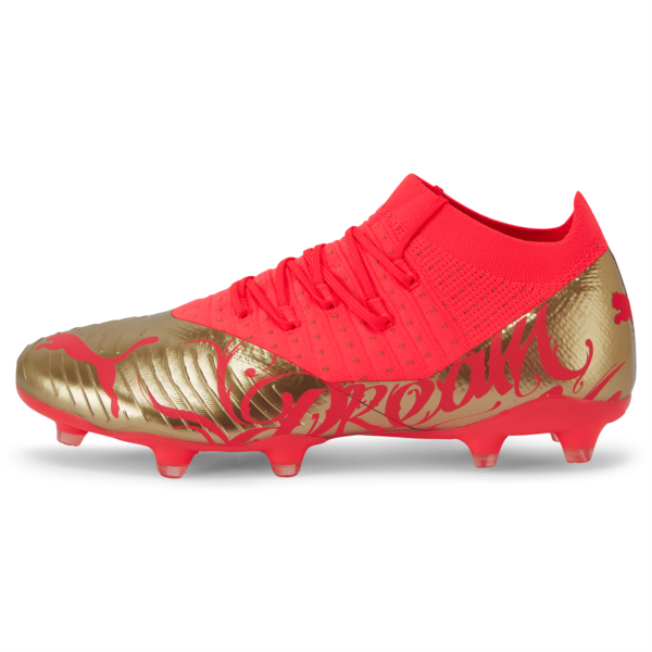 Tacos de fútbol para hombre Neymar Jr FUTURE 3.4 FG/AG, Fiery Coral-Gold, large-MEX