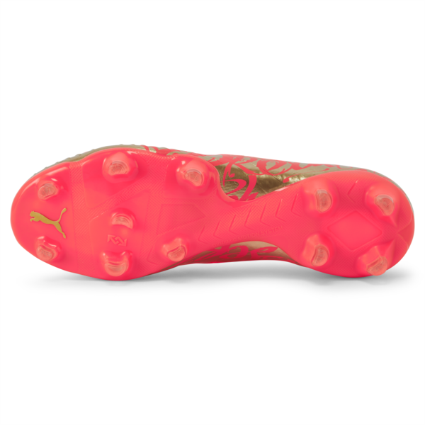 Tacos de fútbol para hombre Neymar Jr FUTURE 3.4 FG/AG, Fiery Coral-Gold, large-MEX