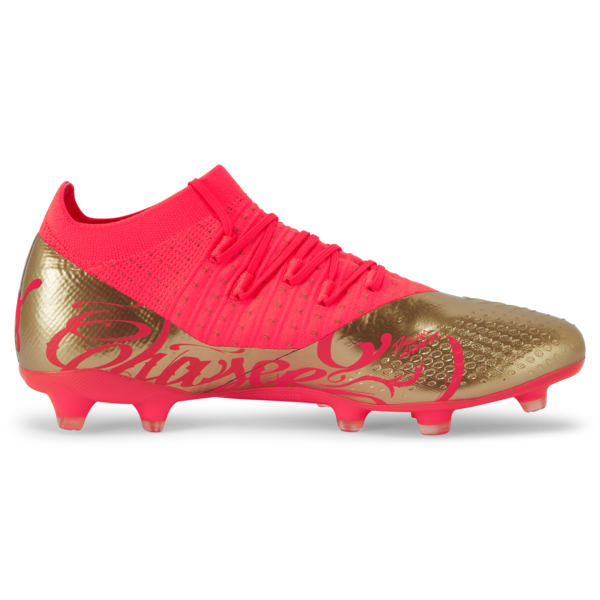 Tacos de fútbol para hombre Neymar Jr FUTURE 3.4 FG/AG, Fiery Coral-Gold, large-MEX