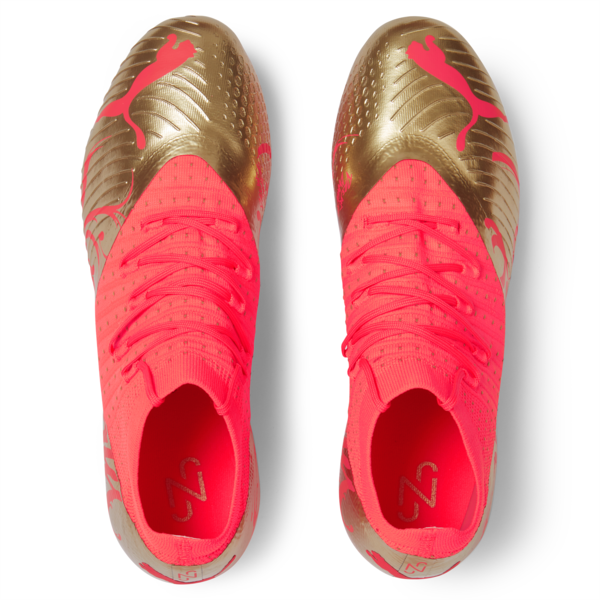 Tacos de fútbol para hombre Neymar Jr FUTURE 3.4 FG/AG, Fiery Coral-Gold, large-MEX