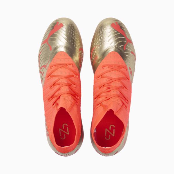 Neymar Jr FUTURE 3.4 FG/AG Football Boots Men, Fiery Coral-Gold, large-ZAF