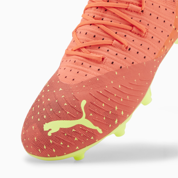 Botines de fútbol FUTURE 3.4 FG/AG juveniles, Fiery Coral-Fizzy Light-Puma Black-Salmon, large-ARG