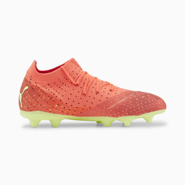 Botines de fútbol FUTURE 3.4 FG/AG juveniles, Fiery Coral-Fizzy Light-Puma Black-Salmon, large-ARG