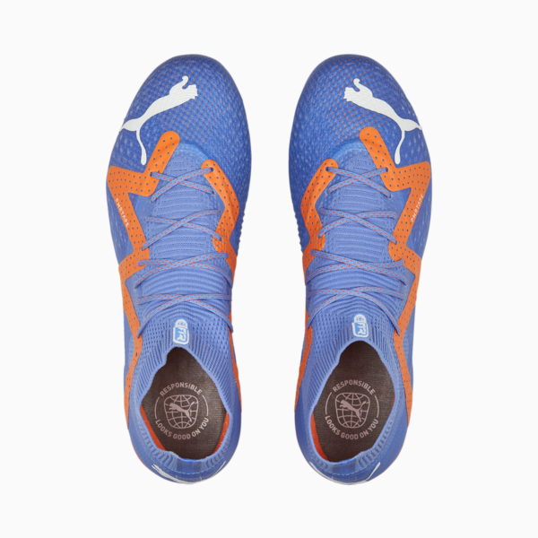 FUTURE ULTIMATE MxSG Football Boots Unisex, Blue Glimmer-PUMA White-Ultra Orange, large-ZAF