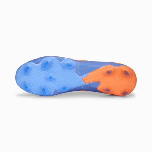 FUTURE ULTIMATE Low FG/AG Football Boots Unisex, Blue Glimmer-PUMA White-Ultra Orange, large-ZAF