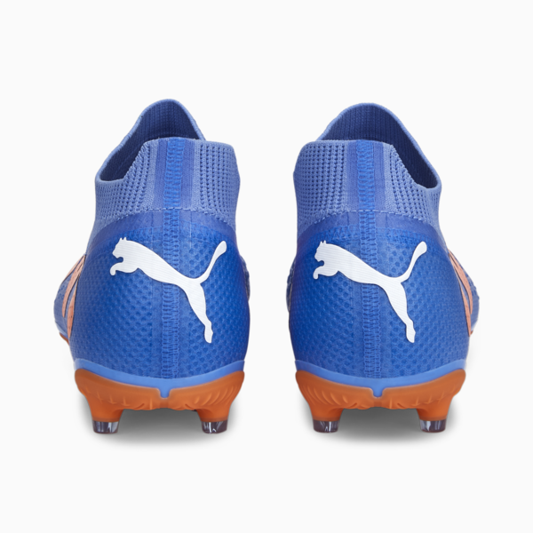 FUTURE Pro FG/AG Football Boots Unisex, Blue Glimmer-PUMA White-Ultra Orange, large-ZAF