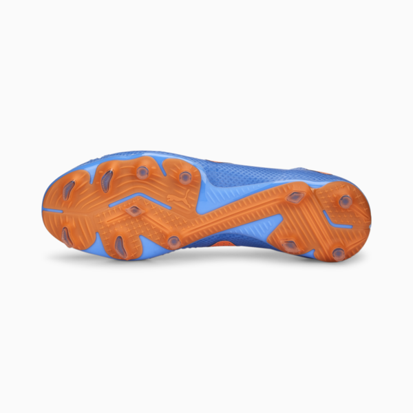 FUTURE Pro FG/AG Football Boots Unisex, Blue Glimmer-PUMA White-Ultra Orange, large-ZAF