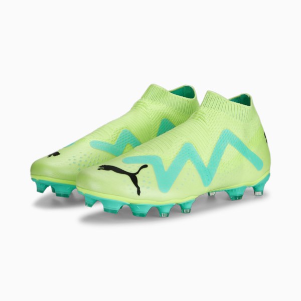 FUTURE Match+ LL FG/AG Football Boots Unisex, Fast Yellow-PUMA Black-Electric Peppermint, large-ZAF