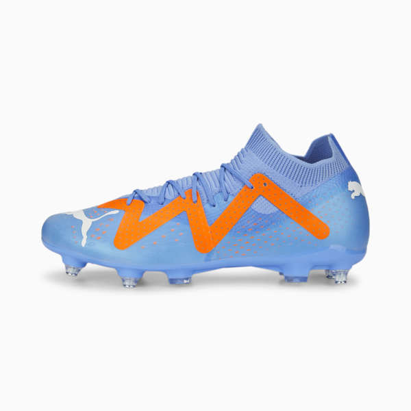 FUTURE Match MxSG Football Boots Unisex, Blue Glimmer-PUMA White-Ultra Orange, large-ZAF
