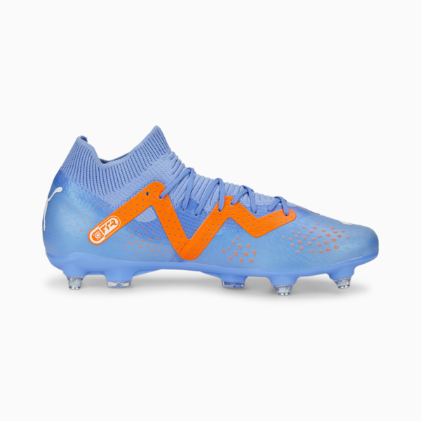 FUTURE Match MxSG Football Boots Unisex, Blue Glimmer-PUMA White-Ultra Orange, large-ZAF