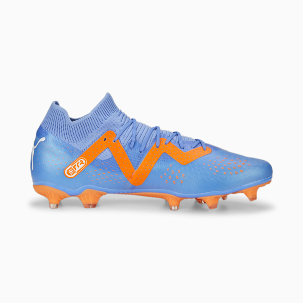 FUTURE Match FG/AG Football Boots Unisex, Blue Glimmer-PUMA White-Ultra Orange, large-ZAF