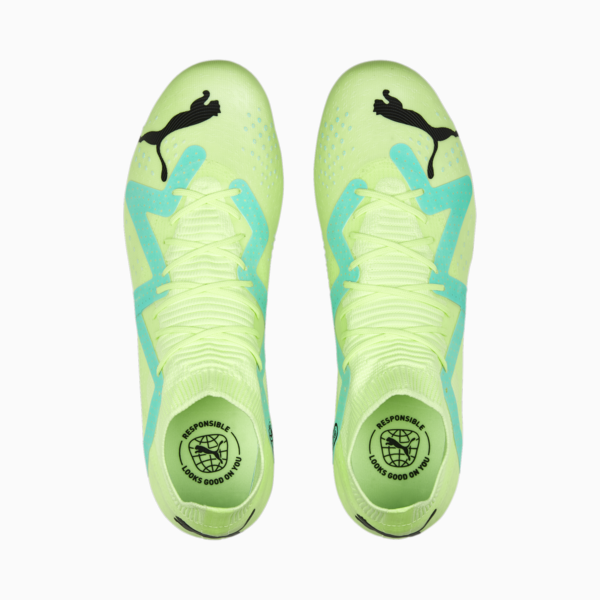 FUTURE Match FG/AG Football Boots Unisex, Fast Yellow-PUMA Black-Electric Peppermint, large-ZAF