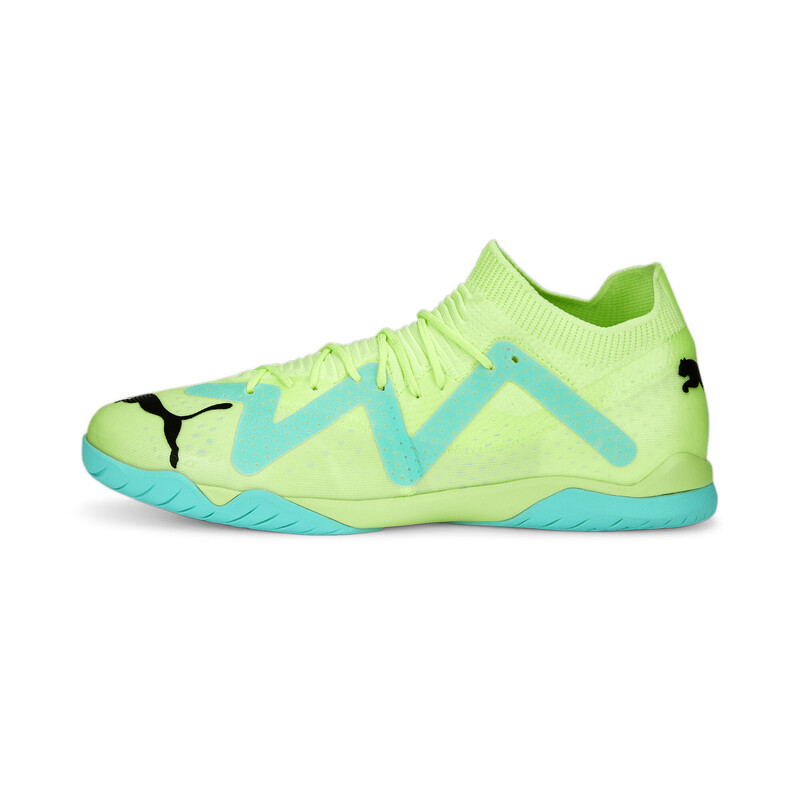 

PUMA FUTURE MATCH Unisex Indoor Turf Football Boots Shoes, Black/green/blue