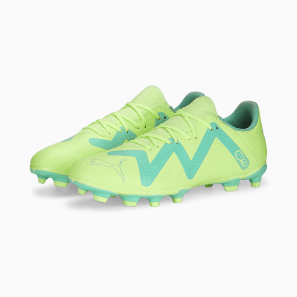 FUTURE Play FG/AG Football Boots Unisex, Fast Yellow-PUMA Black-Electric Peppermint, large-ZAF