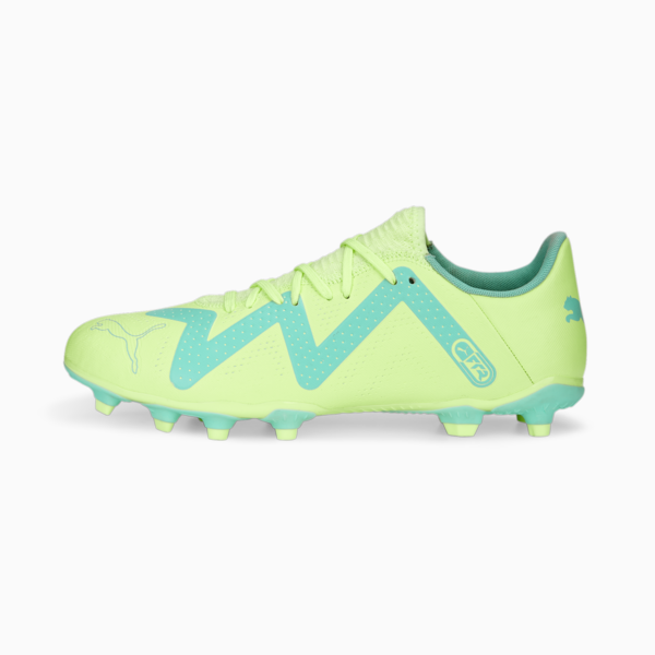 FUTURE Play FG/AG Football Boots Unisex, Fast Yellow-PUMA Black-Electric Peppermint, large-ZAF
