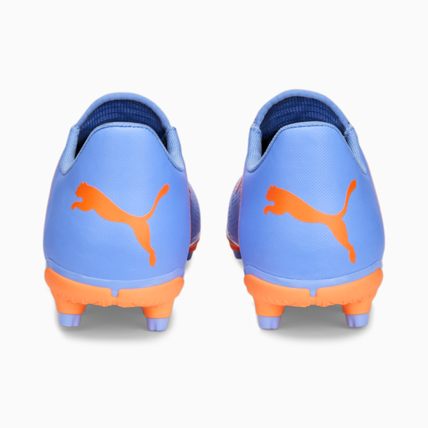 FUTURE Play FG/AG Football Boots Women, Blue Glimmer-PUMA White-Ultra Orange, large-ZAF