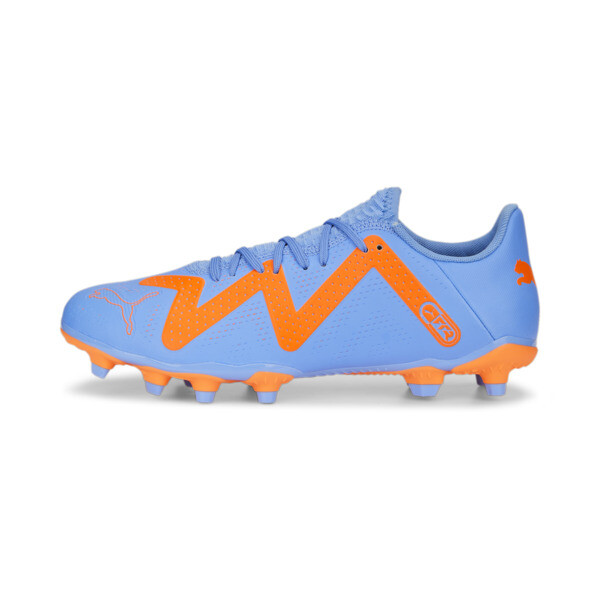 Puma Future Play Fg/ag Women's Soccer Cleats Shoes In Blue Glimmer- White-ultra Orange