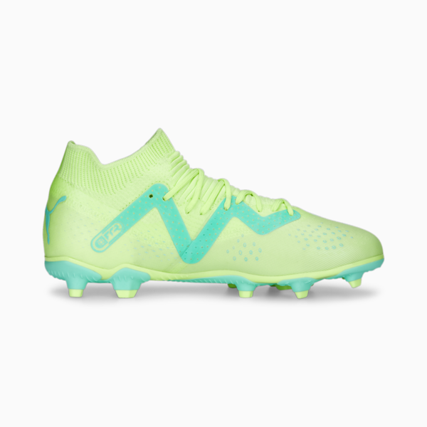 FUTURE Match FG/AG Football Boots Youth, Fast Yellow-PUMA Black-Electric Peppermint, large-ZAF