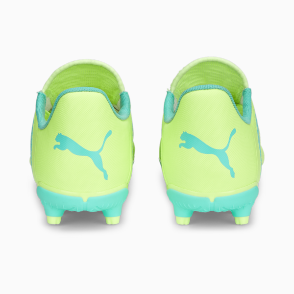 FUTURE Play FG/AG Football Boots Youth, Fast Yellow-PUMA Black-Electric Peppermint, large-ZAF