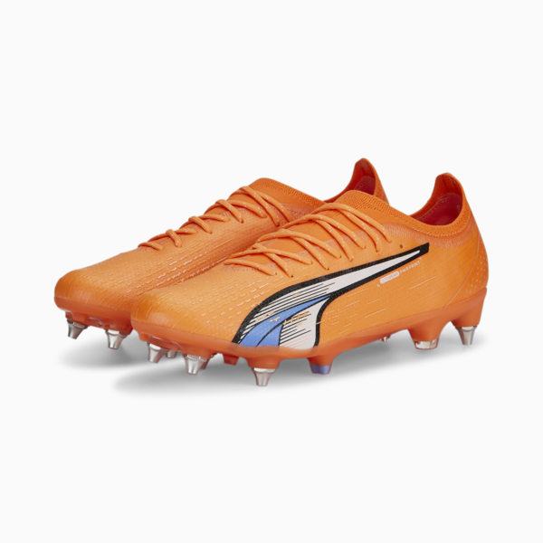 ULTRA ULTIMATE MxSG Football Boots Unisex Adults, Ultra Orange-PUMA White-Blue Glimmer, large-ZAF