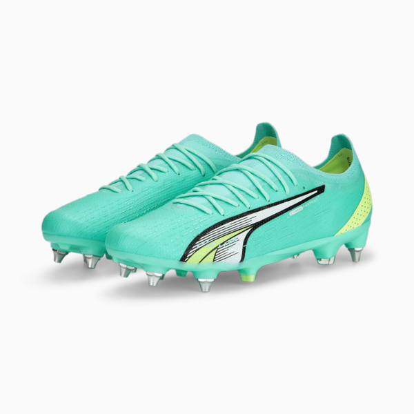 ULTRA ULTIMATE MxSG Football Boots Unisex Adults, Electric Peppermint-PUMA White-Fast Yellow, large-ZAF