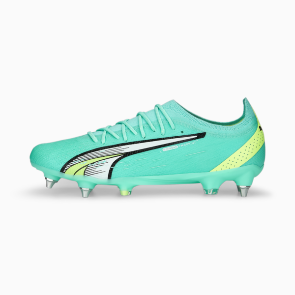 ULTRA ULTIMATE MxSG Football Boots Unisex Adults, Electric Peppermint-PUMA White-Fast Yellow, large-ZAF