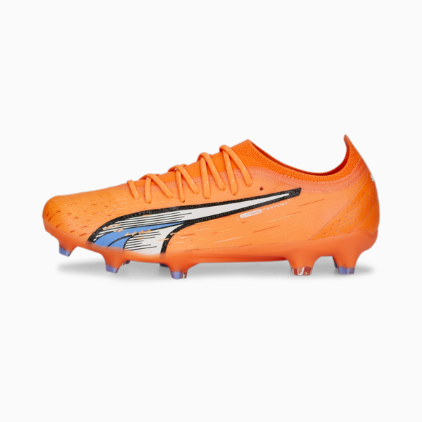 ULTRA ULTIMATE FG/AG Football Boots Women, Ultra Orange-PUMA White-Blue Glimmer, large-ZAF