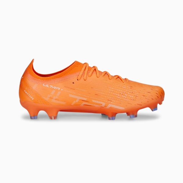 ULTRA ULTIMATE FG/AG Football Boots Women, Ultra Orange-PUMA White-Blue Glimmer, large-ZAF
