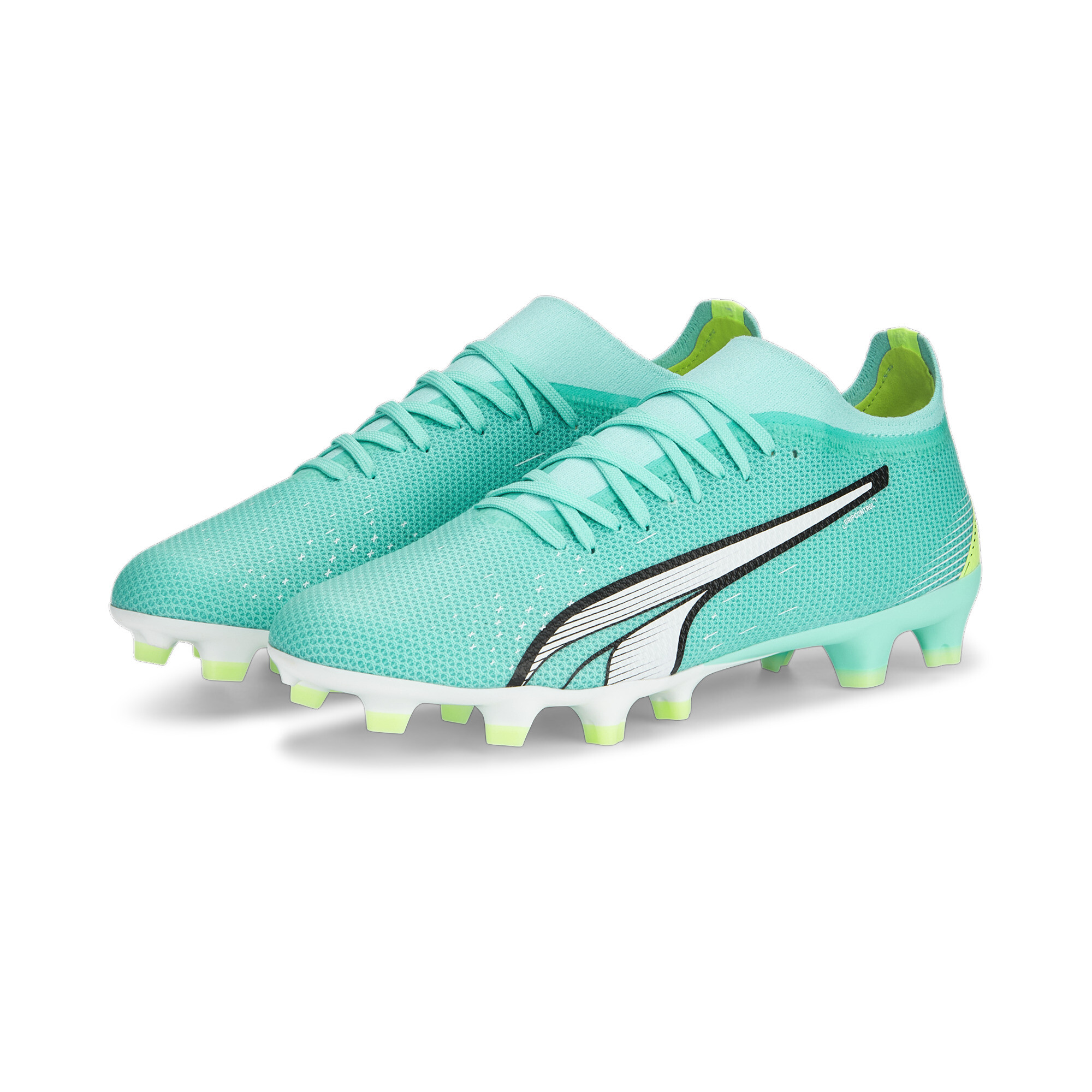 Men's PUMA ULTRA Match FG/AG Football Boots Men In Green, Size EU 45