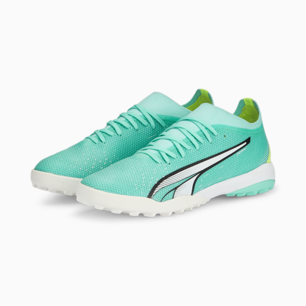 ULTRA Match TT Football Boots Men, Electric Peppermint-PUMA White-Fast Yellow, large-ZAF