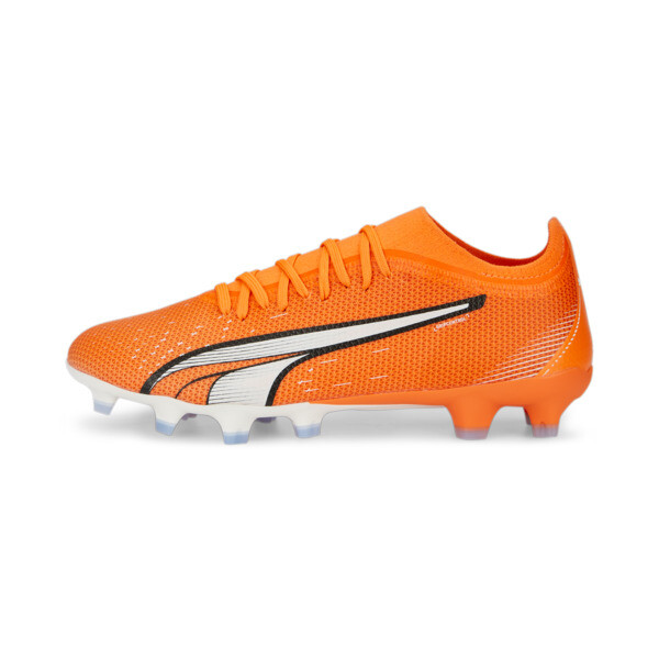 Orange and blue puma soccer cleats 2025