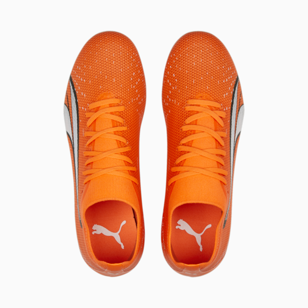 ULTRA Match FG/AG Football Boots Women, Ultra Orange-PUMA White-Blue Glimmer, large-ZAF