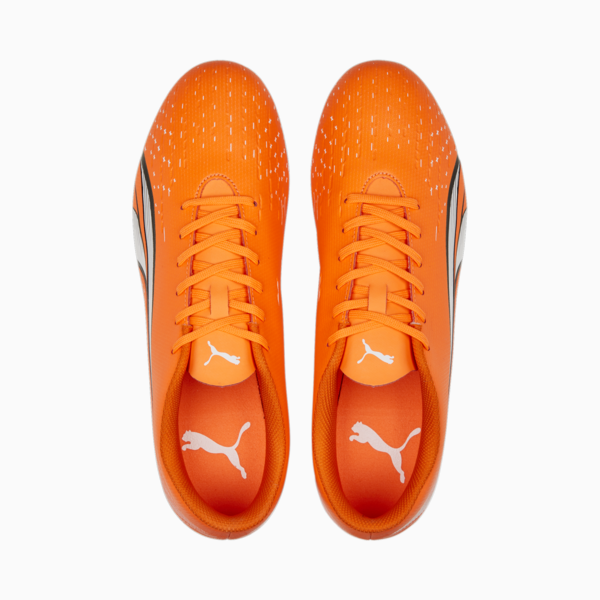 ULTRA Play FG/AG Football Boots Men, Ultra Orange-PUMA White-Blue Glimmer, large-ZAF