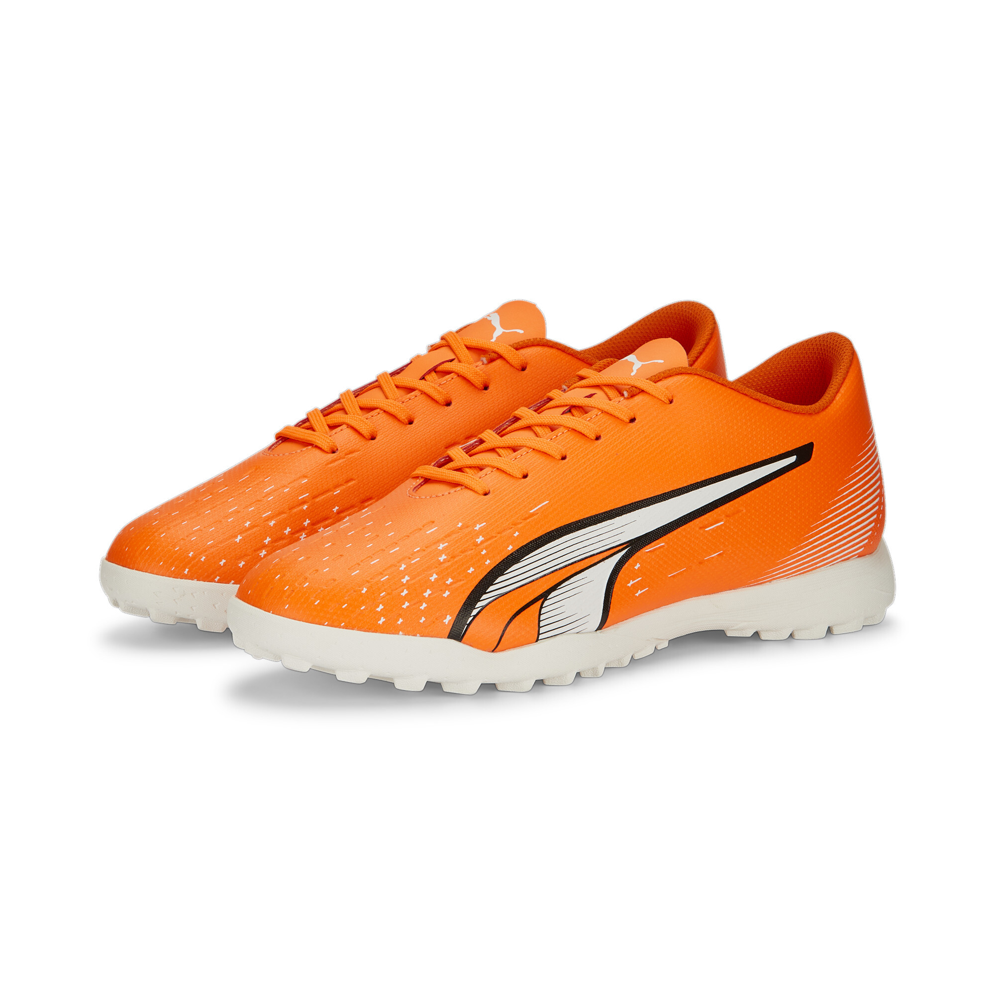 Men's PUMA ULTRA Play TT Football Boots Men In Orange, Size EU 40.5