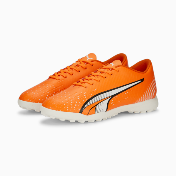 ULTRA Play TT Football Boots Men, Ultra Orange-PUMA White-Blue Glimmer, large-MEX
