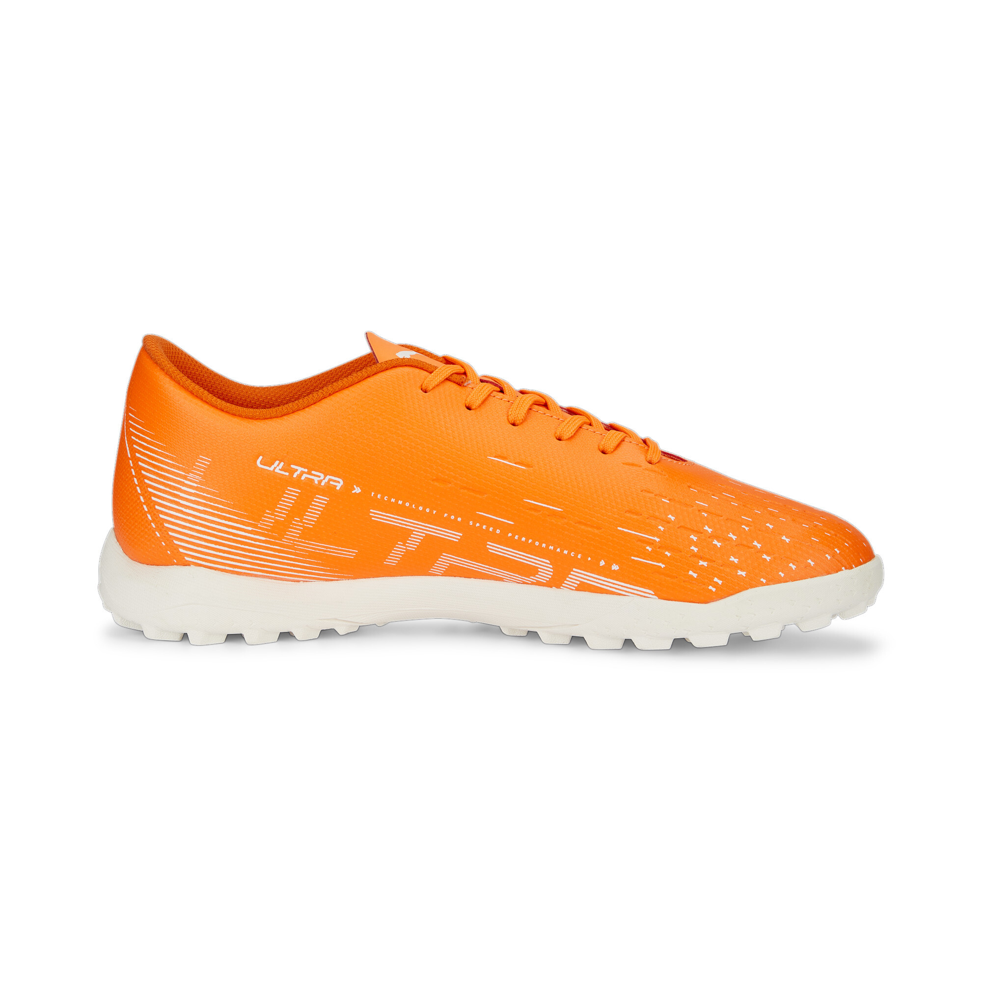 Men's PUMA ULTRA Play TT Football Boots Men In Orange, Size EU 44.5