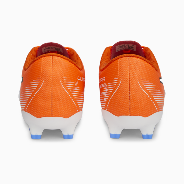 ULTRA Play FG/AG Football Boots Youth, Ultra Orange-PUMA White-Blue Glimmer, large-ZAF