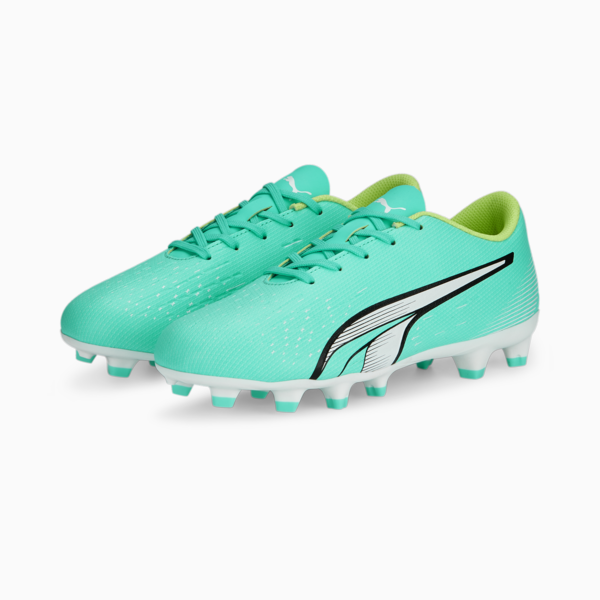 ULTRA Play FG/AG Football Boots Youth, Electric Peppermint-PUMA White-Fast Yellow, large-ZAF