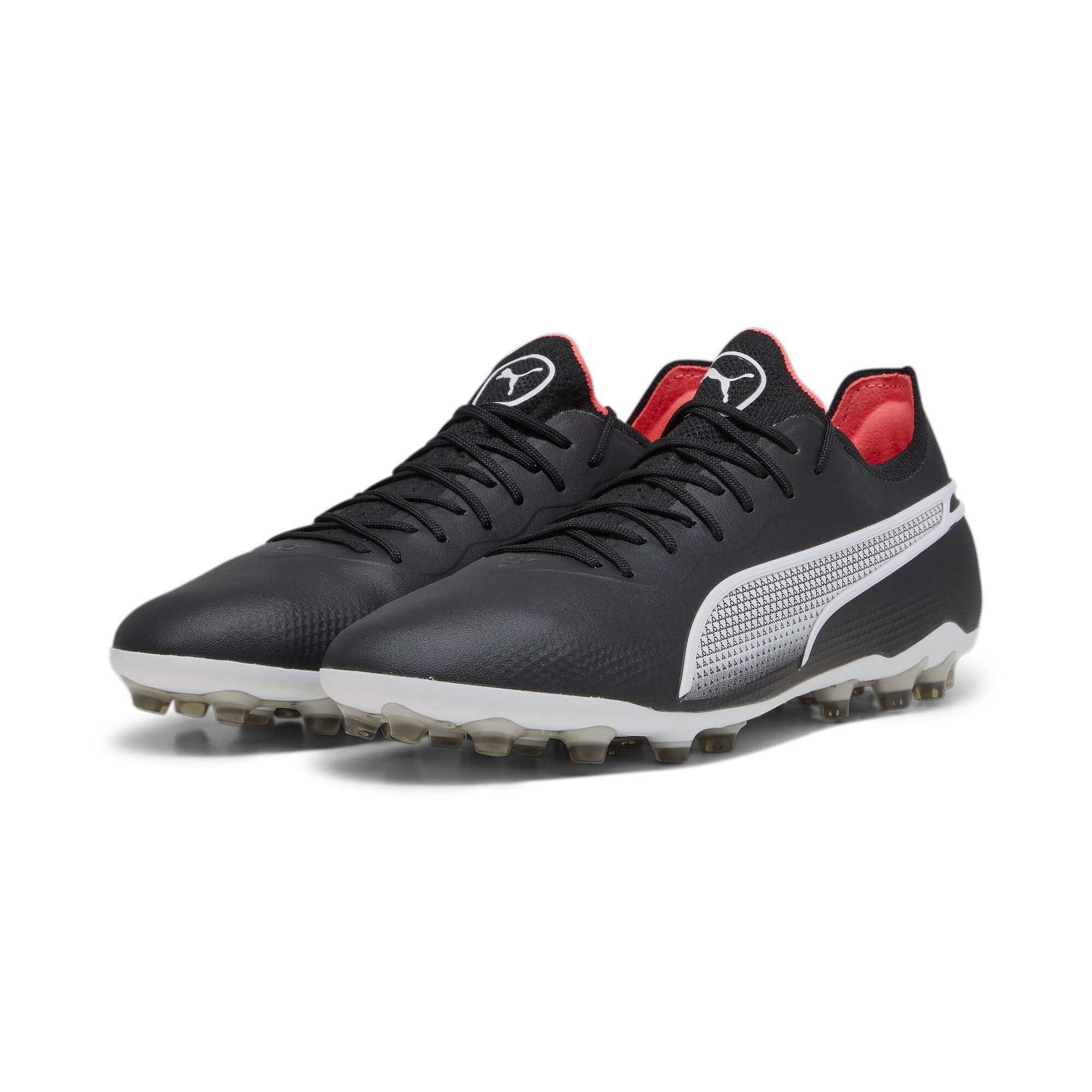 メンズ プーマ キング アルティメット MG サッカー スパイク メンズ PUMA Black-PUMA White-Fire Orchid ｜PUMA.com画像