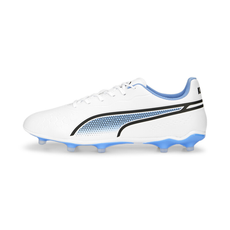 

PUMA KING MATCH Unisex Football Boots Shoes, White/black/orange
