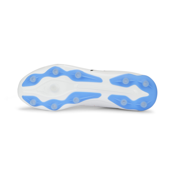 KING Match FG/AG Football Boots, PUMA White-PUMA Black-Blue Glimmer-Ultra Orange, large-MEX