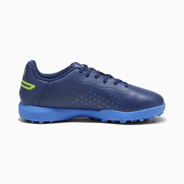 Botines de futsal Puma KING MATCH TT para niños, Persian Blue-Pro Green-Ultra Blue, large-ARG